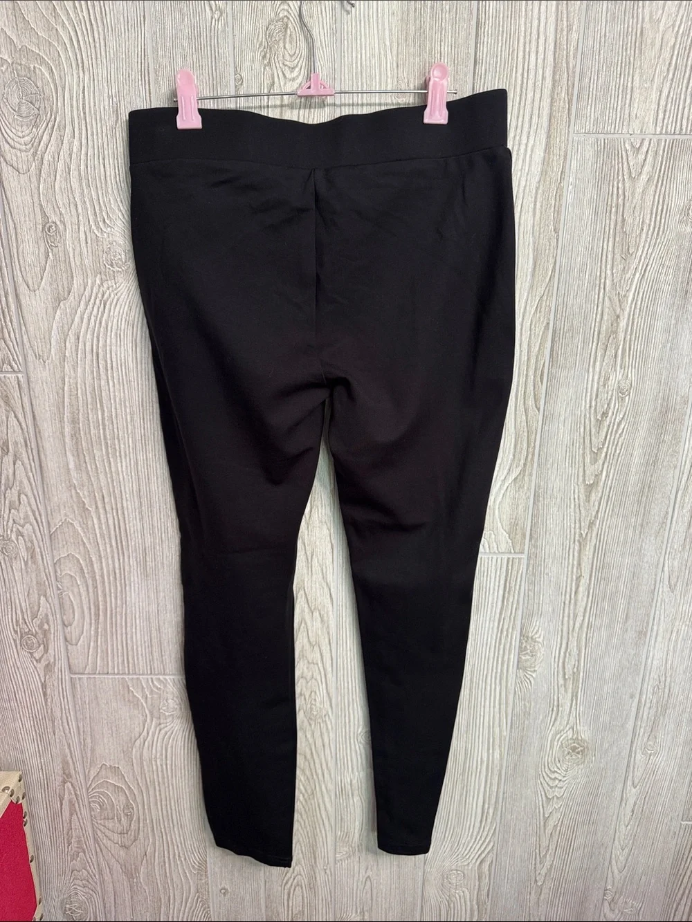 Michael Kors Black Leggings with White Logo Side Tape